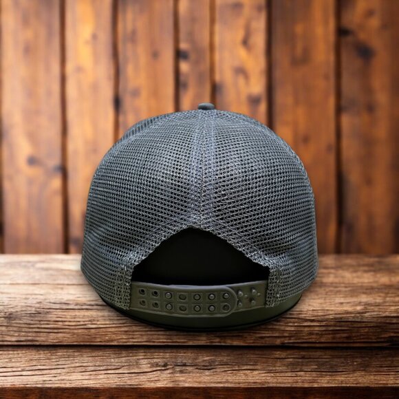 New York Giants Mens Trucker Hat Grey 80s Retro Logo Tiki Barber Football Cap - Picture 2 of 4